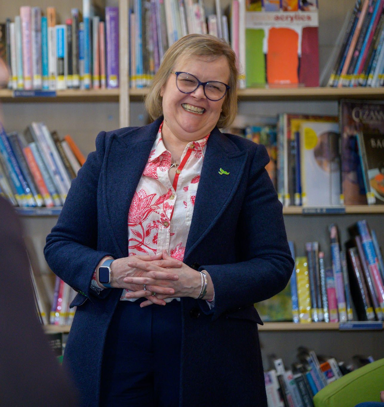 Liz Townsend enjoying a joke